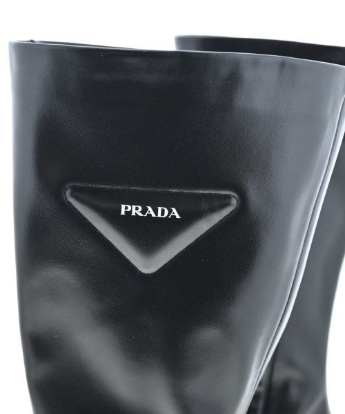 PRADA（プラダ）ブーツ 黒 サイズ:EU38(24.5cm位) レディース/2200613161039