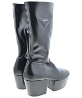 PRADA（プラダ）ブーツ 黒 サイズ:EU38(24.5cm位) レディース/2200613161039
