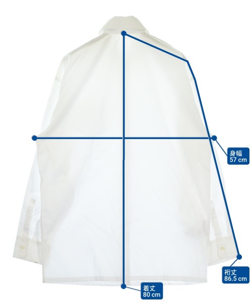 PRADA（プラダ）カジュアルシャツ 白 サイズ:42(M位) レディース/2200614454017