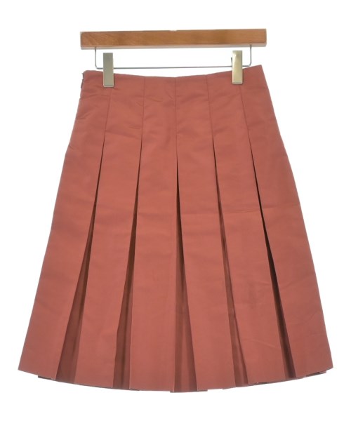 PRADA（プラダ）ひざ丈スカート オレンジ サイズ:36(XS位) レディース/2200614902099