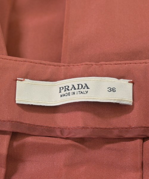PRADA（プラダ）ひざ丈スカート オレンジ サイズ:36(XS位) レディース/2200614902099