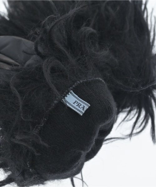 PRADA（プラダ）手袋 黒 サイズ:7 レディース/2200610242083