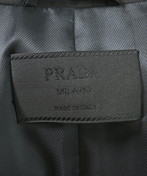PRADA（プラダ）ステンカラーコート 黒 サイズ:XS メンズ/2200615210018