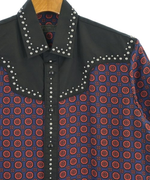 PRADA（プラダ）Tシャツ・カットソー 紺 サイズ:39(M位) メンズ/2200615851051