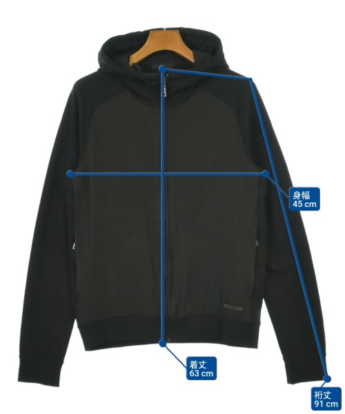 PRADA（プラダ）パーカー 黒 サイズ:S メンズ/2200616025055