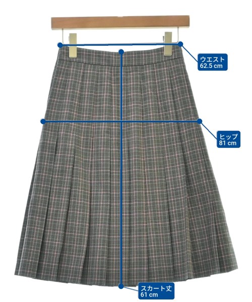 PRADA（プラダ）ひざ丈スカート グレー サイズ:36(XS位) レディース/2200609378038