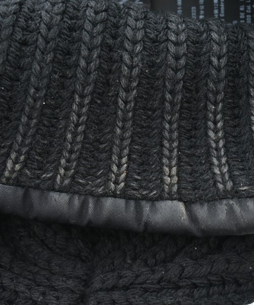 PRADA（プラダ）ニットキャップ・ビーニー 黒 サイズ:M メンズ/2200617778066