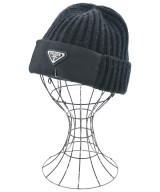 PRADA（プラダ）ニットキャップ・ビーニー 黒 サイズ:M メンズ/2200617778066
