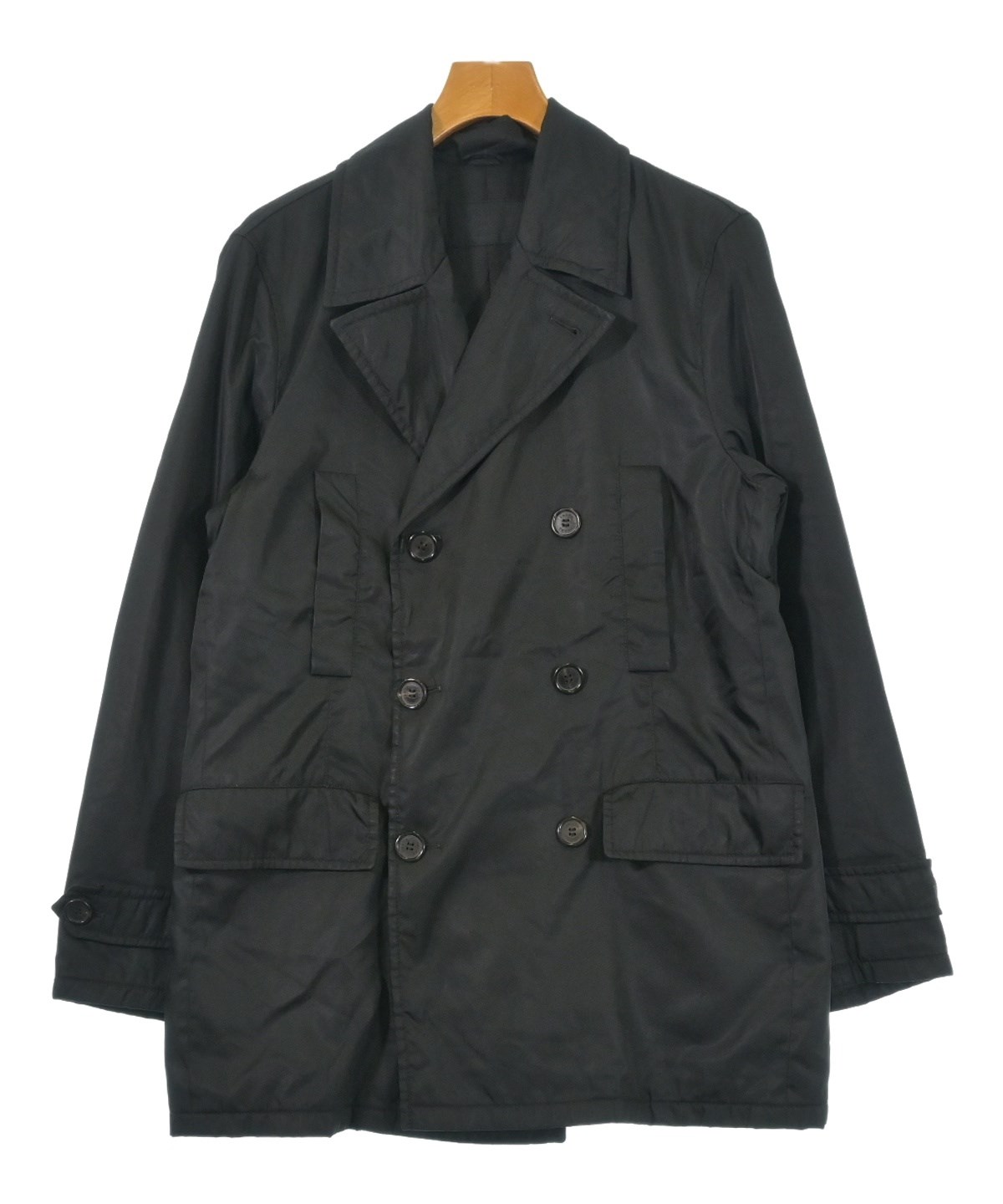 PRADA 黒 ピーコート PRADA（プラダ）ピーコート 黒 サイズ:M メンズ/2200618180011