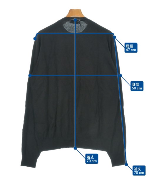 PRADA（プラダ）ニット・セーター 黒 サイズ:50(XL位) メンズ/2200618726042