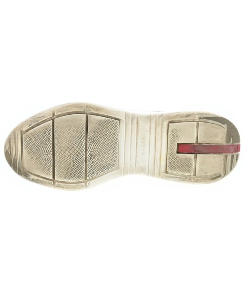 PRADA（プラダ）スニーカー 白 サイズ:UK8 1/2(27cm位) メンズ/2200618782178