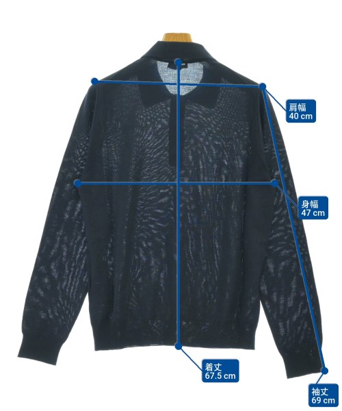 PRADA（プラダ）ニット・セーター 紺 サイズ:50(XL位) メンズ/2200619718015