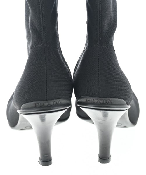 PRADA（プラダ）ブーツ 黒 サイズ:EU37 1/2(24cm位) レディース/2200620217026
