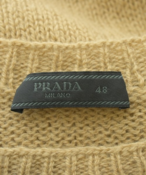 PRADA（プラダ）ニット・セーター ベージュ サイズ:48(L位) メンズ/2200610683022