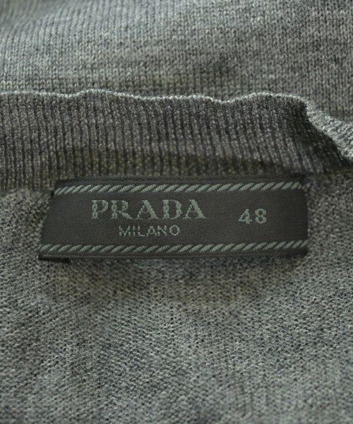 PRADA（プラダ）ニット・セーター グレー サイズ:48(L位) メンズ/2200610683039