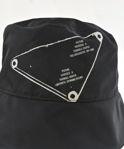 PRADA（プラダ）ハット 黒 サイズ:M メンズ/2200620841078