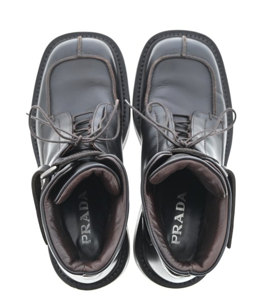 PRADA（プラダ）ブーツ 茶 サイズ:UK6 1/2(25cm位) メンズ/2200593337172