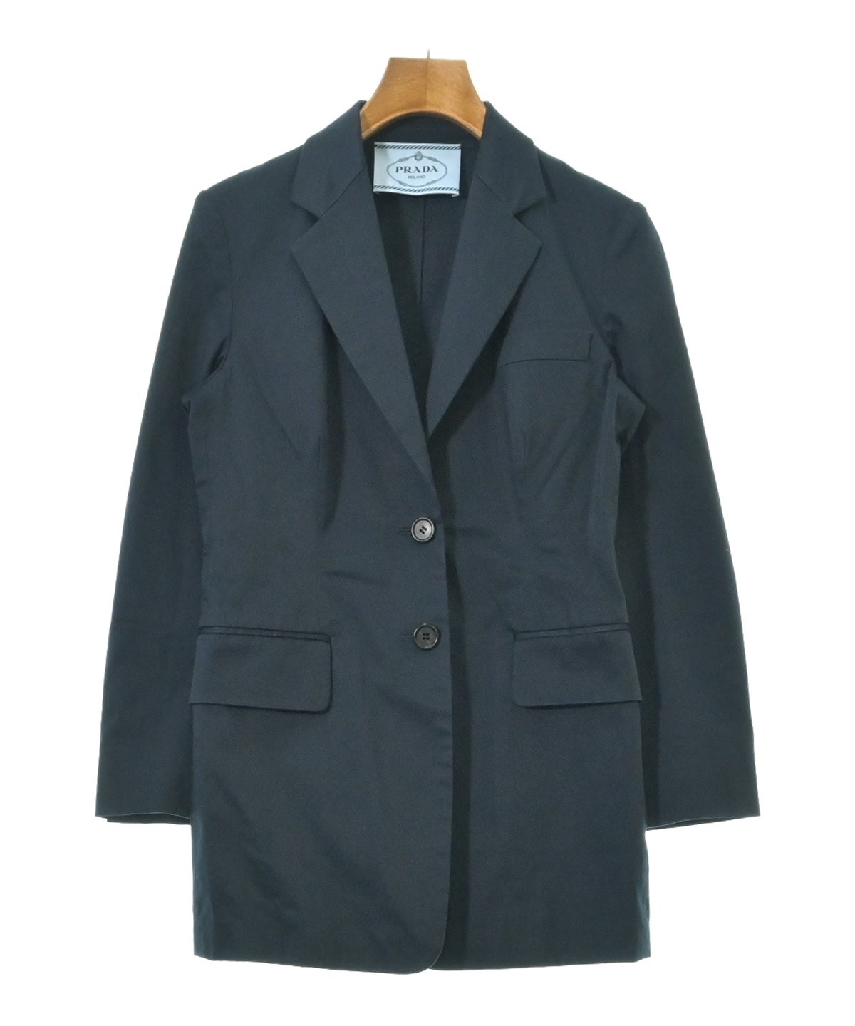 PRADA（プラダ）テーラードジャケット 紺 サイズ:40(M位) レディース