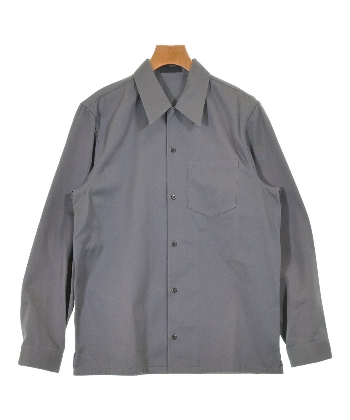 PRADA（プラダ）カジュアルシャツ グレー サイズ:L メンズ