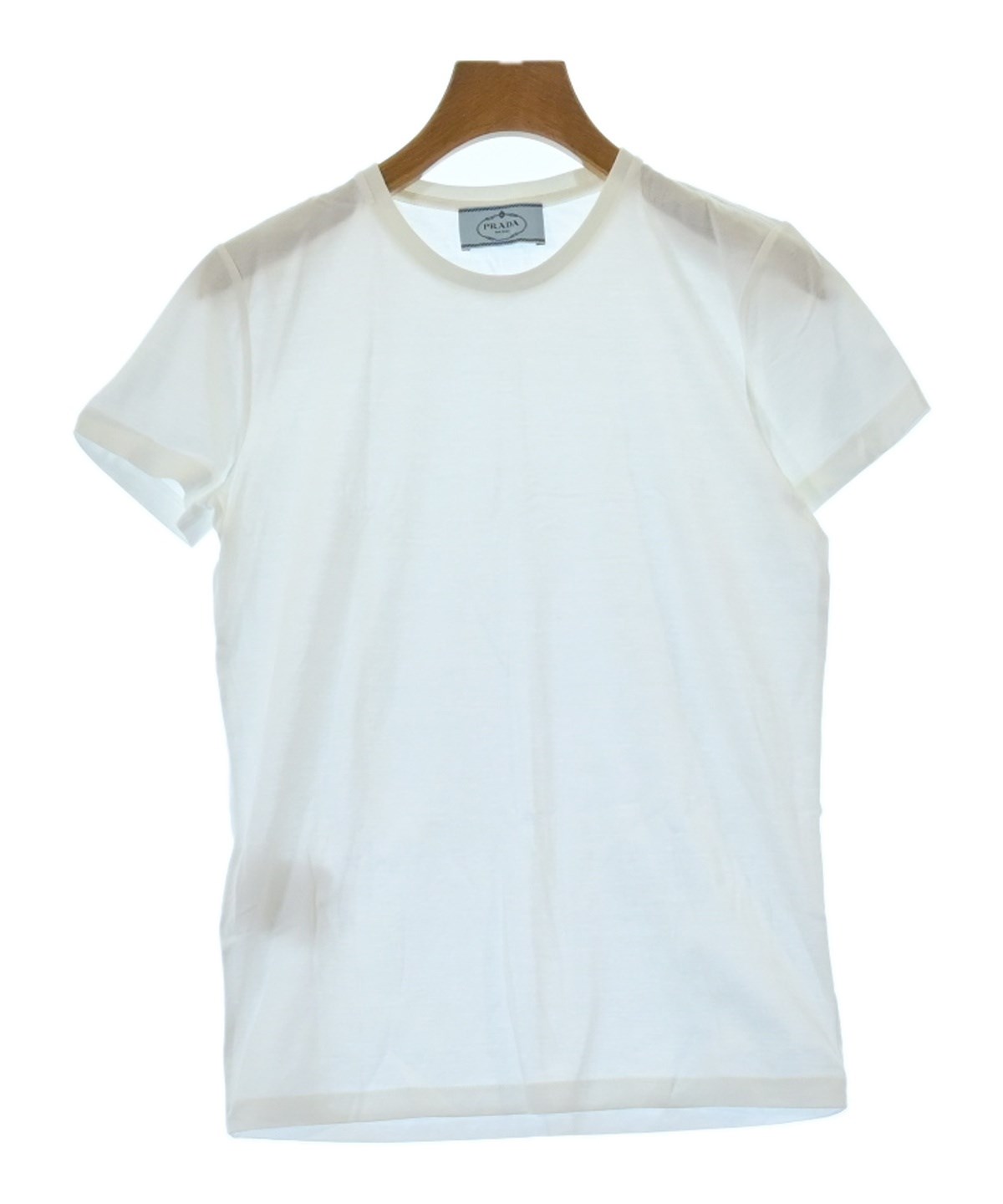 PRADA プラダ Tシャツ・カットソー L 白 【古着】【中古】【送料無料】 PRADA（プラダ）Tシャツ・カットソー 白 サイズ:S レディース