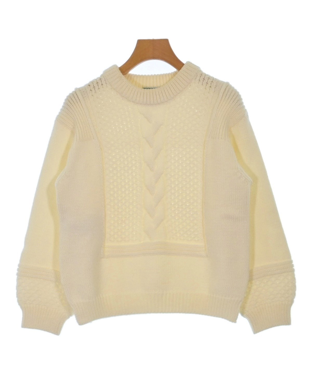 PRADA（プラダ）ニット・セーター 白 サイズ:38(S位) レディース