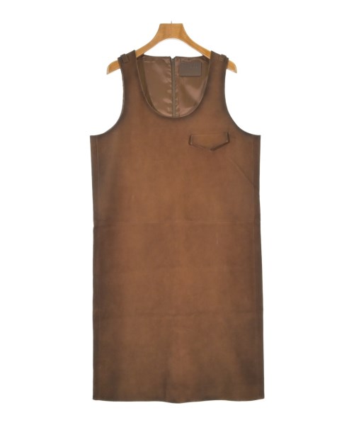 PRADA(プラダ)ワンピース 茶 サイズ:48(XXL位)/2200672481055