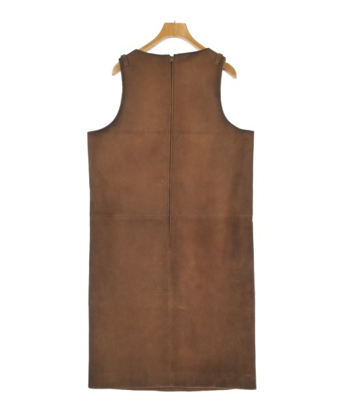 PRADA（プラダ）ワンピース 茶 サイズ:48(XXL位) レディース/2200672481055
