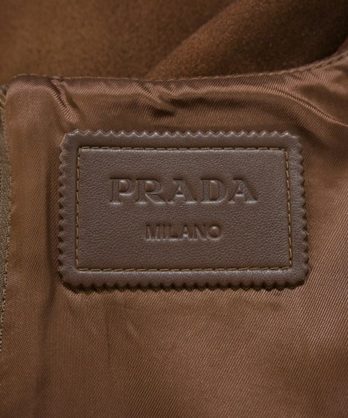 PRADA（プラダ）ワンピース 茶 サイズ:48(XXL位) レディース/2200672481055
