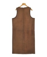 PRADA（プラダ）ワンピース 茶 サイズ:48(XXL位) レディース/2200672481055