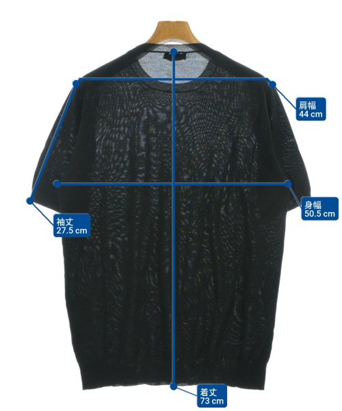 PRADA（プラダ）ニット・セーター 黒 サイズ:54(XXL位) メンズ/2200672481109