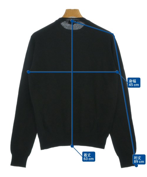 PRADA（プラダ）ニット・セーター 黒 サイズ:44(S位) メンズ/2200672481130