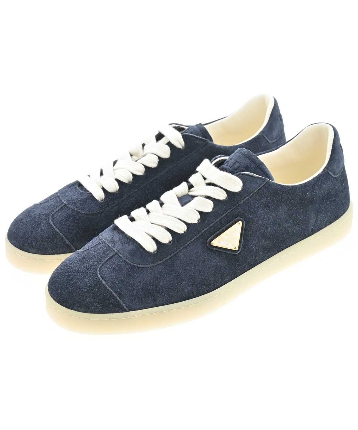 PRADA（プラダ）スニーカー 紺 サイズ:UK7(25.5cm位) メンズ