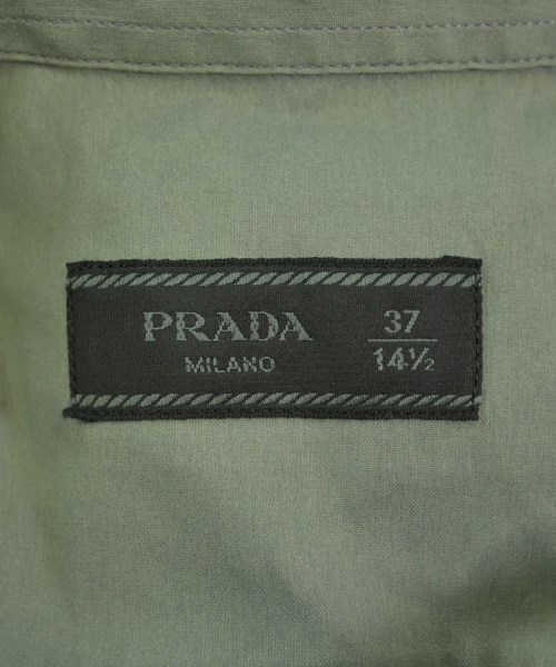 PRADA（プラダ）カジュアルシャツ カーキ サイズ:37(XS位) メンズ/2200672732164