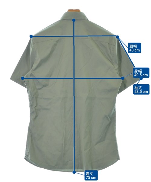 PRADA（プラダ）カジュアルシャツ カーキ サイズ:37(XS位) メンズ/2200672732164