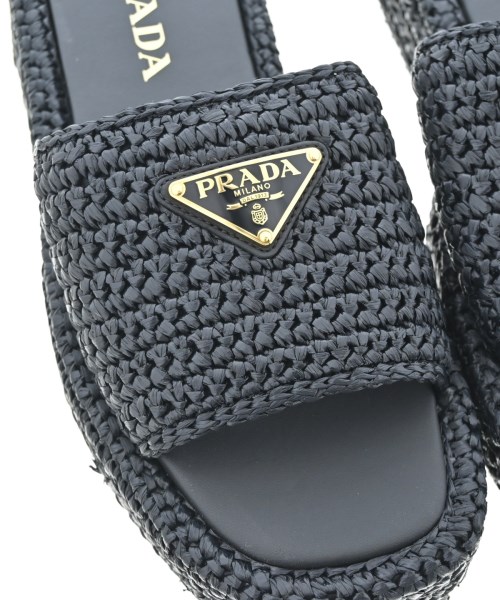 PRADA（プラダ）サンダル 紺 サイズ:EU38(24.5cm位) レディース/2200672751042