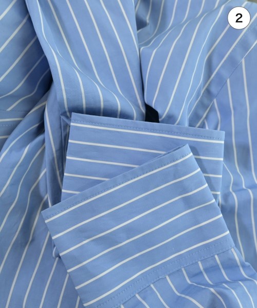 PRADA（プラダ）ドレスシャツ 青 サイズ:38(S位) レディース/2200673032065