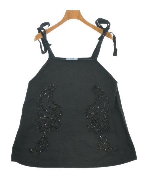 PRADA(プラダ)ノースリーブ 黒 サイズ:36(XS位)/2200670358199
