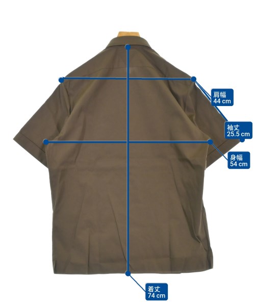 PRADA（プラダ）カジュアルシャツ 茶 サイズ:40(L位) メンズ/2200674295018