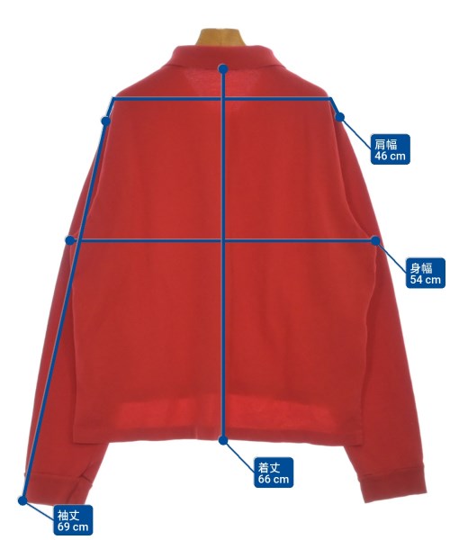 PRADA（プラダ）ポロシャツ 赤 サイズ:40(M位) レディース/2200674295025