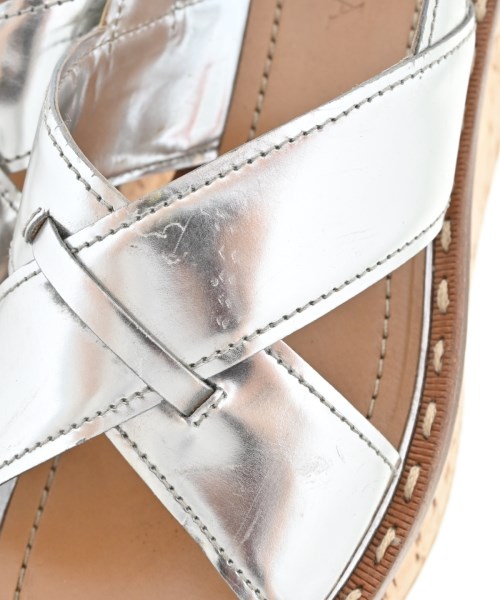 PRADA（プラダ）サンダル シルバー サイズ:EU37 1/2(24cm位) レディース/2200670862016