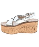 PRADA（プラダ）サンダル シルバー サイズ:EU37 1/2(24cm位) レディース/2200670862016