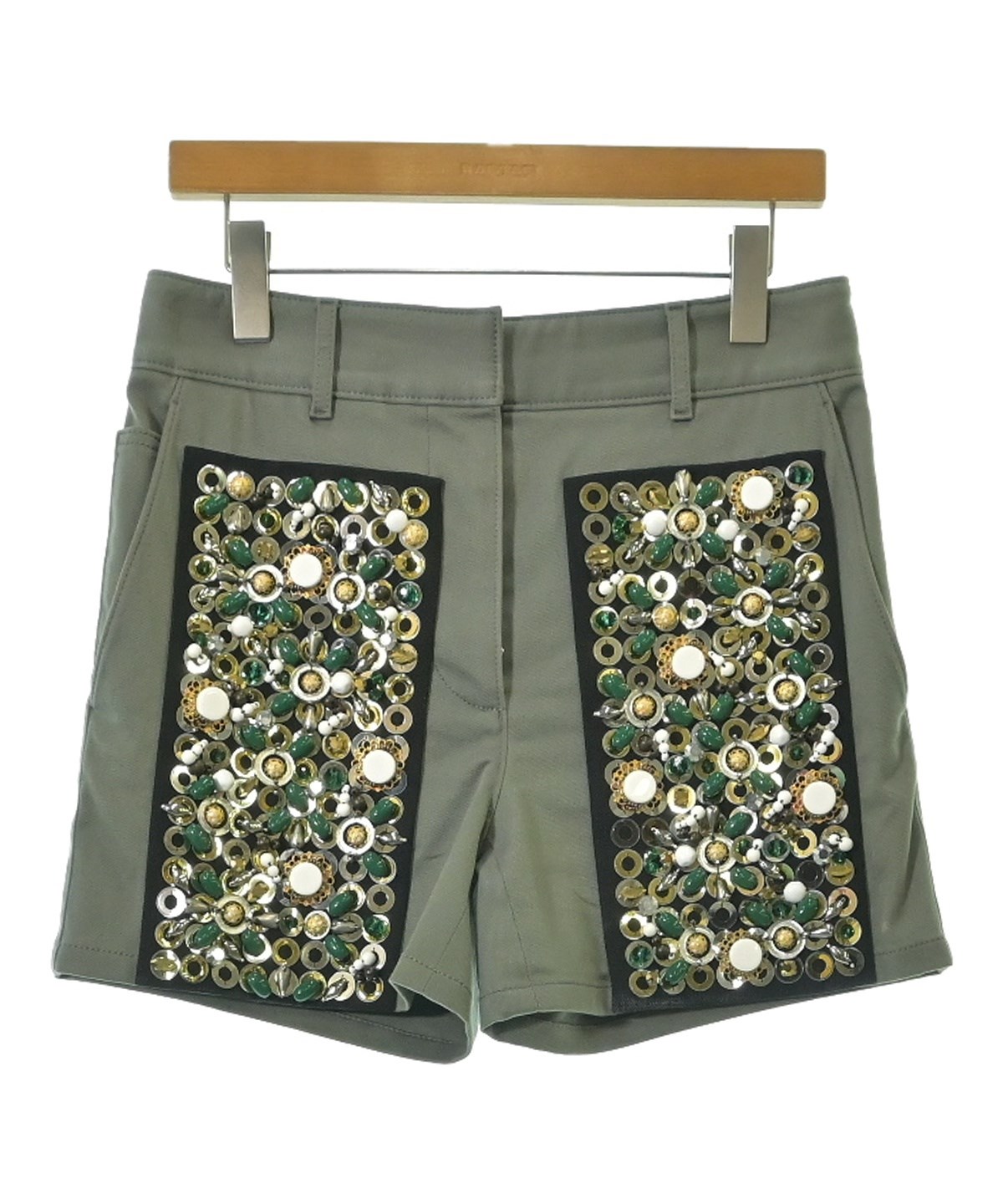 PRADA（プラダ）ショートパンツ カーキ サイズ:40(M位) レディース