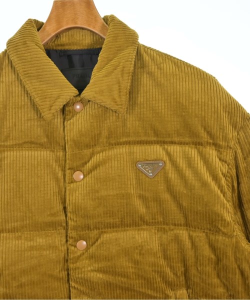 PRADA（プラダ）ダウンジャケット/ダウンベスト 茶 サイズ:S メンズ/2200675422024