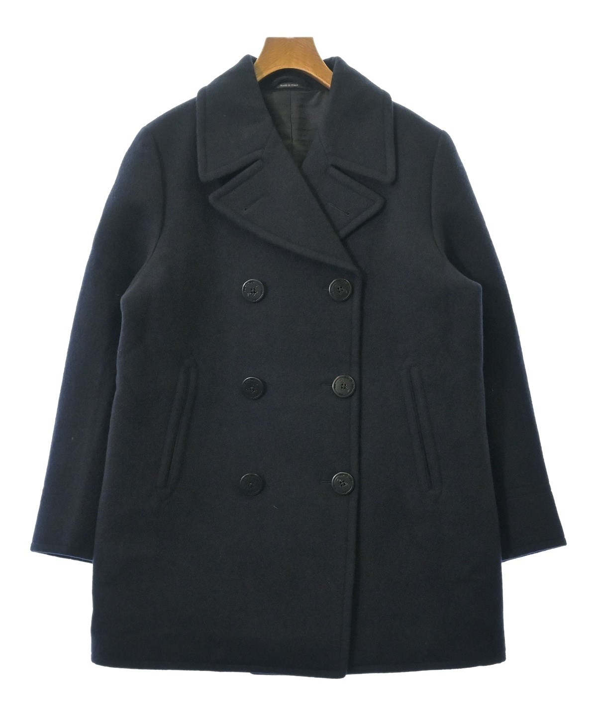 PRADA（プラダ）ピーコート 紺 サイズ:42(M位) レディース