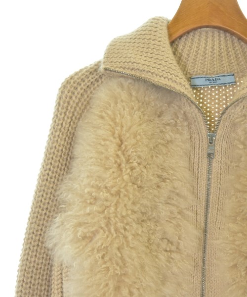 PRADA（プラダ）カーディガン ベージュ サイズ:38(S位) レディース/2200675422062