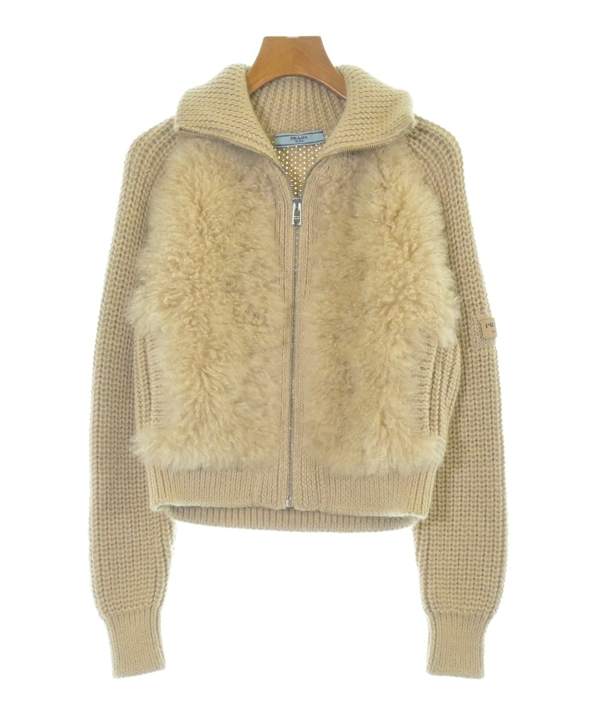 【PRADA】カーディガン ベージュ サイズ38 PRADA（プラダ）カーディガン ベージュ サイズ:38(S位) レディース