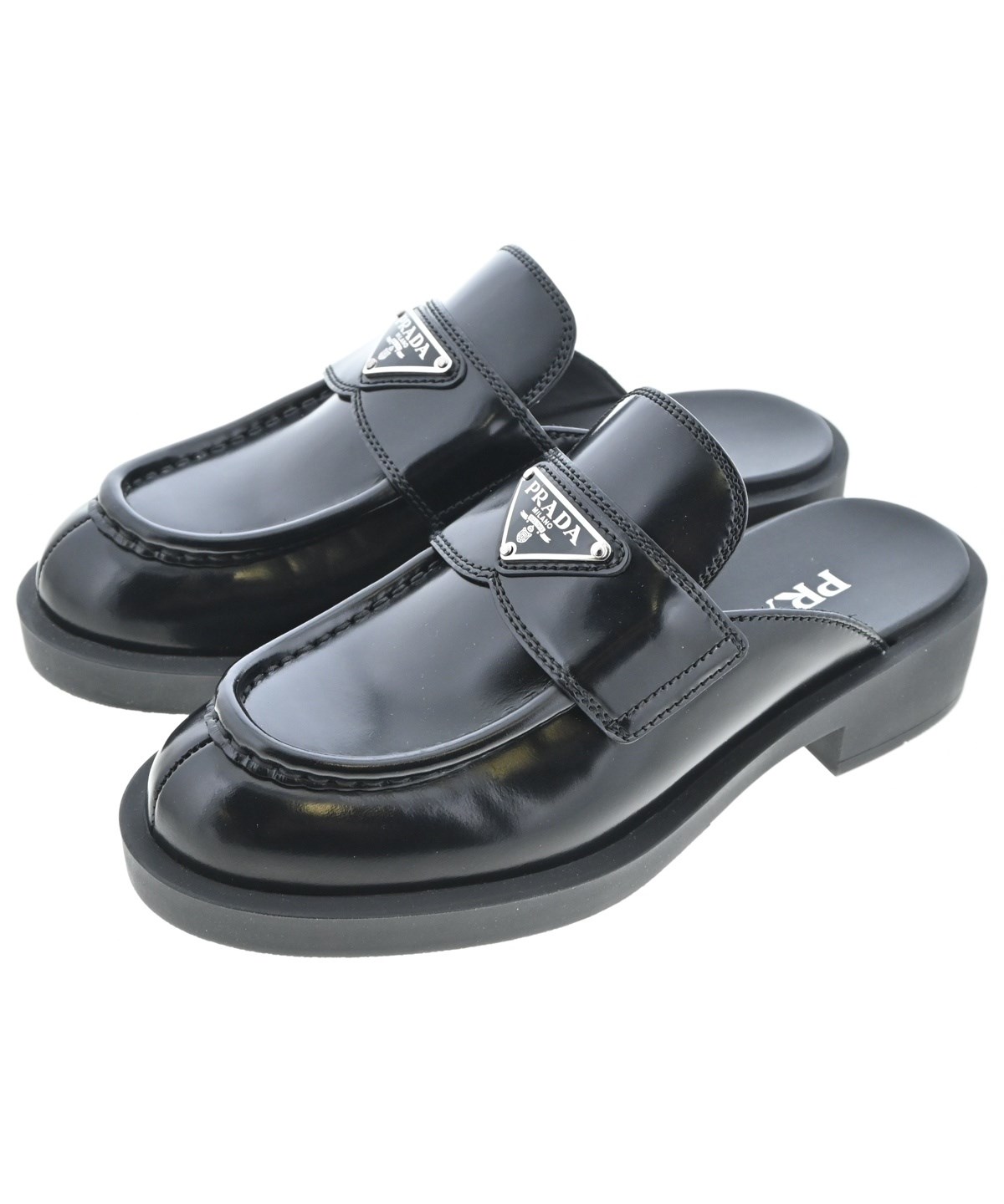 プラダ　ブラック ドレスシューズ　295116 黒　8 PRADA（プラダ）ドレスシューズ/ローファー 黒 サイズ:EU35(21.5cm位