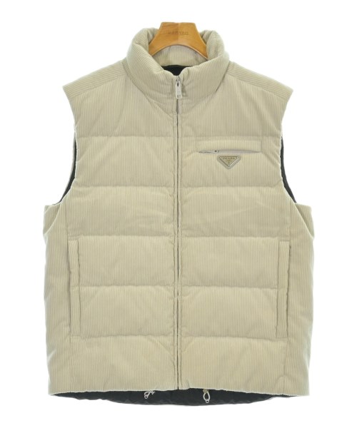 PRADA(プラダ)ダウンジャケット/ダウンベスト 白 サイズ:48(L位)/2200668074865