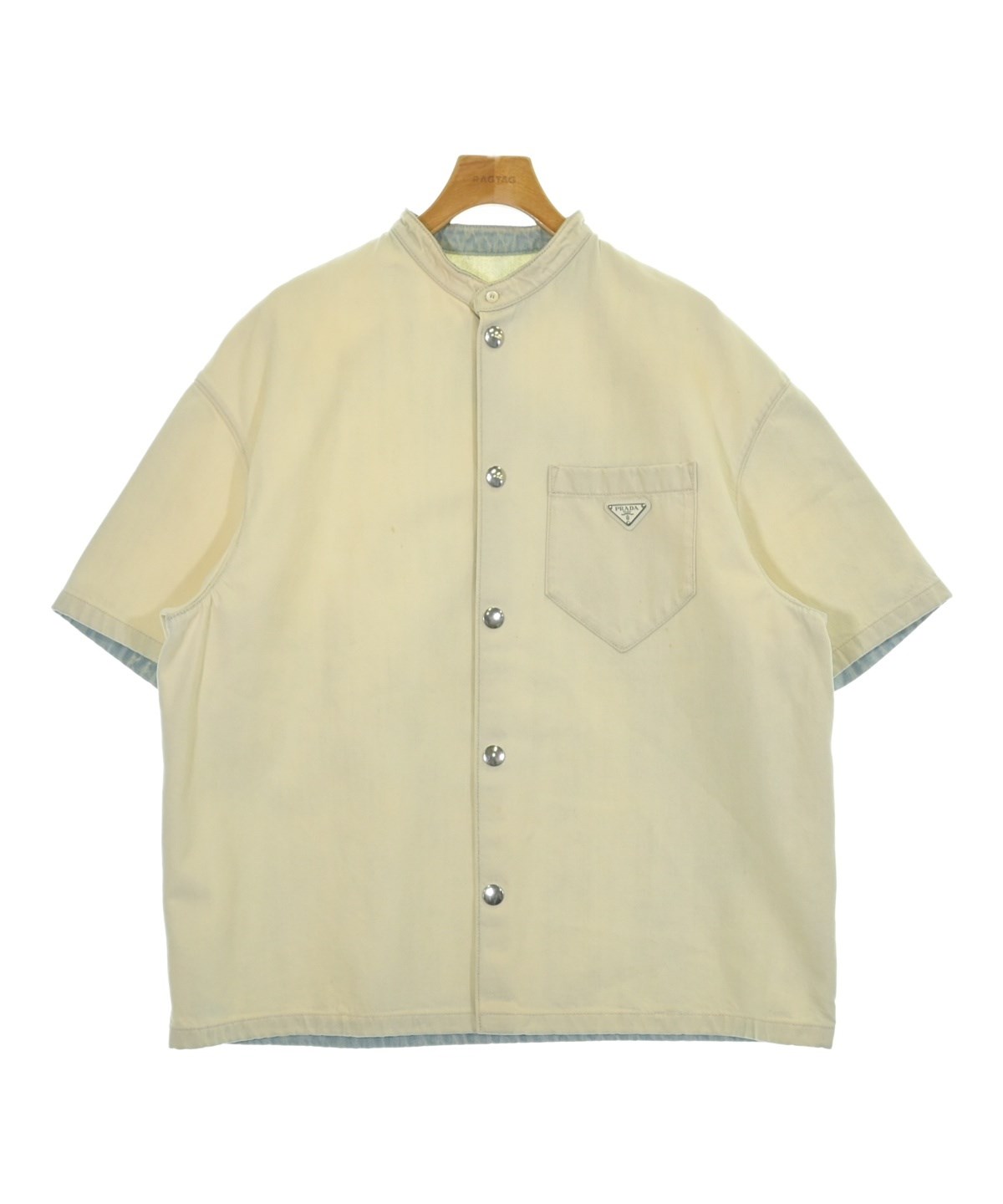 プラダ　シャツ PRADA（プラダ）カジュアルシャツ 白 サイズ:XXL メンズ/2200675473026