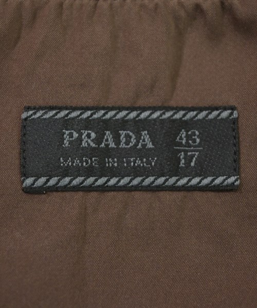 PRADA（プラダ）カジュアルシャツ 茶 サイズ:43(XXL位) メンズ/2200675892018